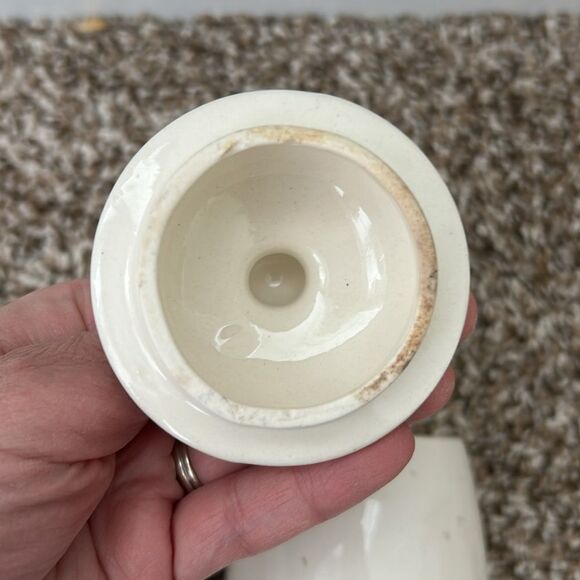 Vintage Knott's Berry Farm Hand Painted Sugar & Creamer Lid Set 3 Piece - Picture 11 of 13